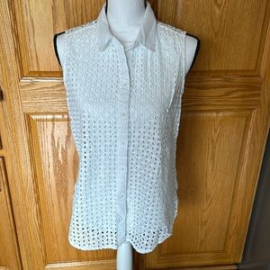 Liz Claiborne Sleeveless Blouse, Size Small